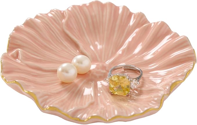 Flower Ring Dish, Ceramic Ring Holder Jewelry Tray Trinket Dish, Fairy - Image 8