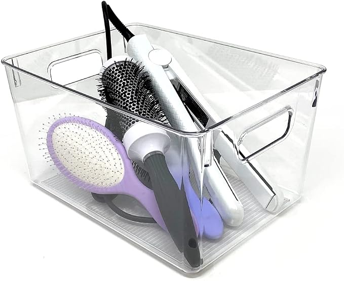 Isaac Jacobs 3-Pack Large Clear Storage Bins - Image 3