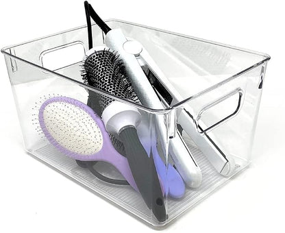 Isaac Jacobs 3-Pack Large Clear Storage Bins - Image 3