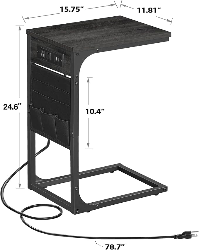 TUTOTAK C Shaped End Table - Image 3