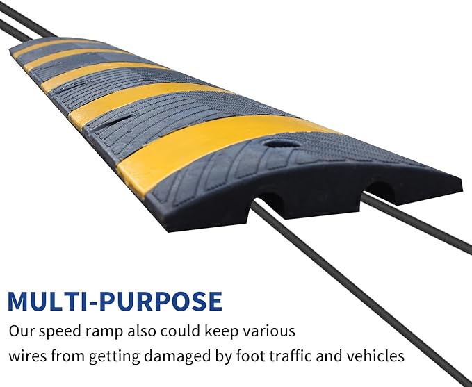 BESEA 6FEET Heavy Duty Rubber Speed Bump, Road Parking, Parking Lot - Image 6