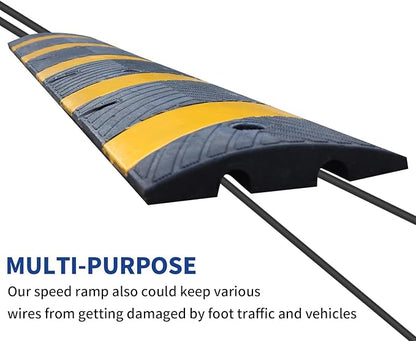 BESEA 6FEET Heavy Duty Rubber Speed Bump, Road Parking, Parking Lot - Image 6