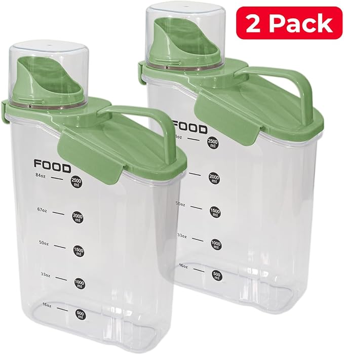 Two Pack Food & Cereal Storage Container - Image 2