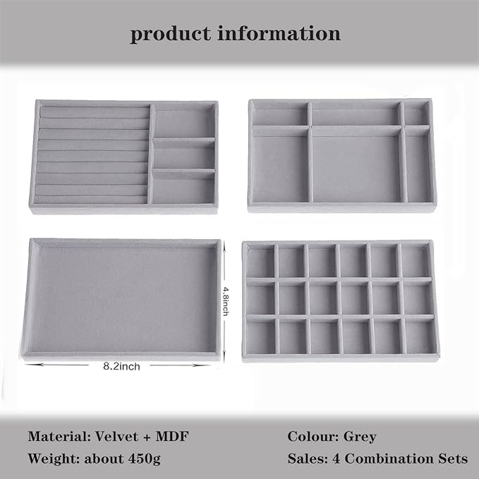Stackable Jewelry Organizer Trays - Image 5