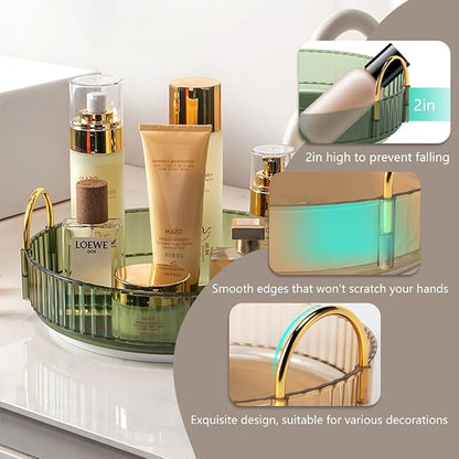 Rotating Makeup Organizer for Vanity, Spinning Cosmetics Storage for Bathroom - Image 3