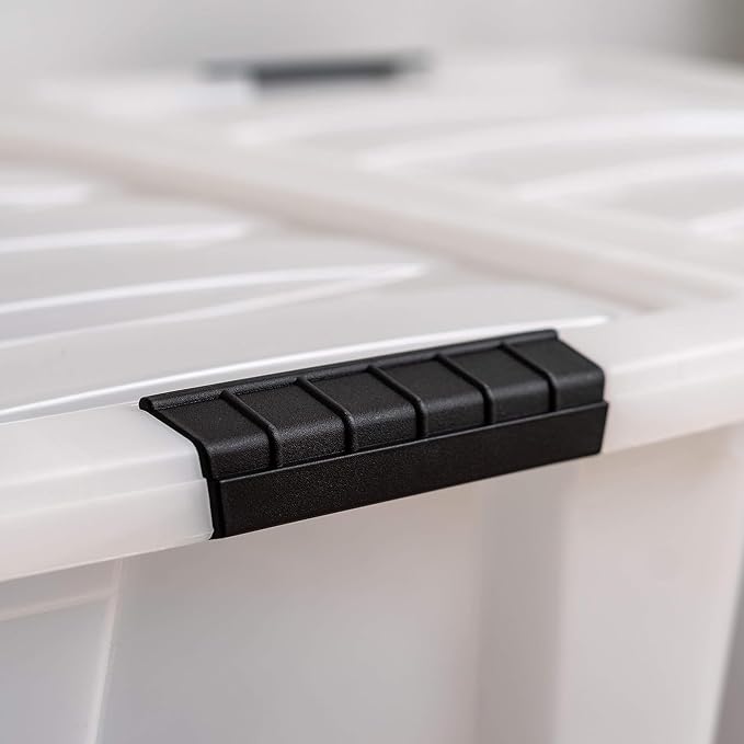 IRIS USA 40 Qt Stackable Plastic Storage Bins - Image 8