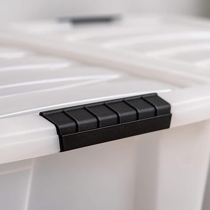 IRIS USA 40 Qt Stackable Plastic Storage Bins - Image 8