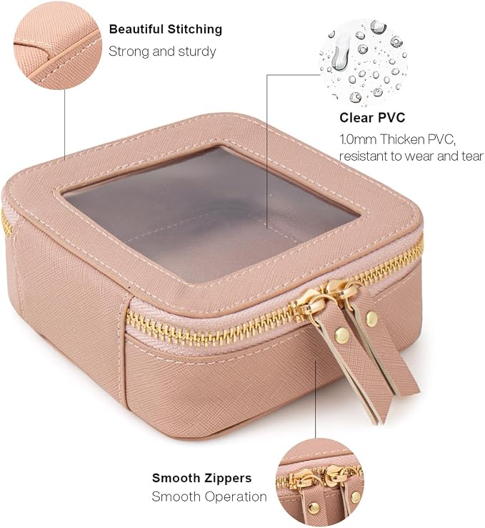 Travel Clear Makeup Bag Set, TSA Approved Cosmetic Bag Case - Image 4