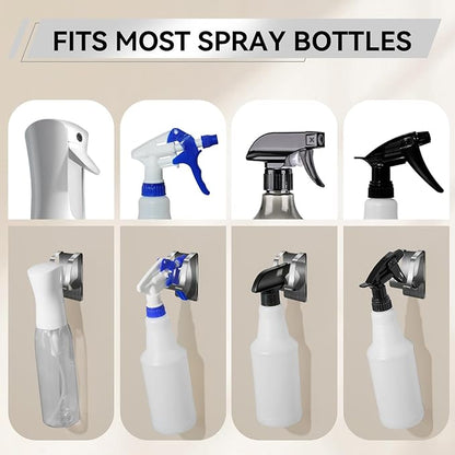 KIHOGEM Spray Bottle Hanger, Adhesive Spray Bottle Hook Stainless Steel Spray - Image 3