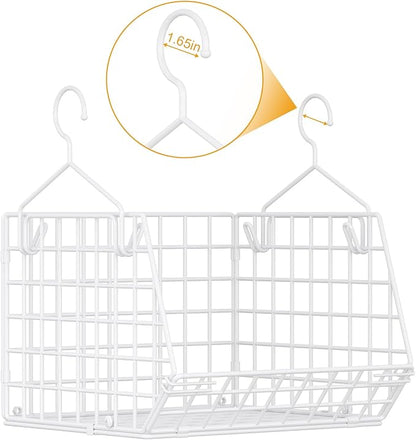 7 Tier Hanging Closet Organizer and Storage, Foldable Wire Closet Shelving - Image 4
