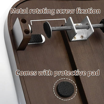 Bedside Caddy, Clip-on Wooden Bedside Shelf - Image 5
