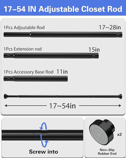 2 Pack Closet Rod, No Drill Closet Rods - Image 8