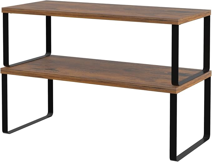 NEX Cabinet Organizer Shelf, Spice Rack, Stackable Kitchen Shelves Organizer by NEX