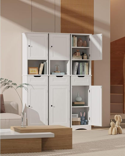 Gizoon 67” H Tall Bathroom Storage Cabinet, Narrow Storage Cabinet, Living Room - Image 9