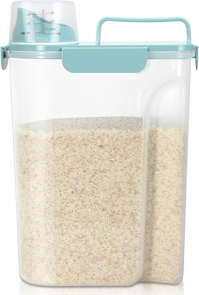 TBMax Airtight Rice Container 10 Lbs Cereal Dispenser, Small Pet Cat Dog Food by TBMax