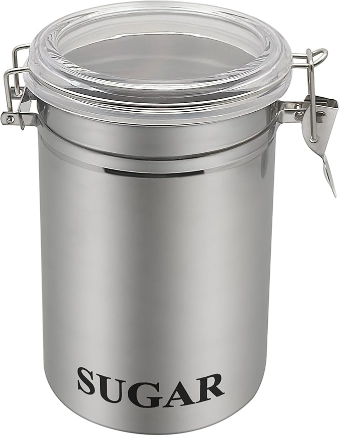 Fox Run Stainless Steel Sugar Container, 62 oz Canister by foxrunbrands