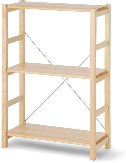 無印良品 MUJI 61182407 Pine Wood Shelf Unit, : 22.8 x 10.2 x 32.7 inches (58 x 2 by MUJI