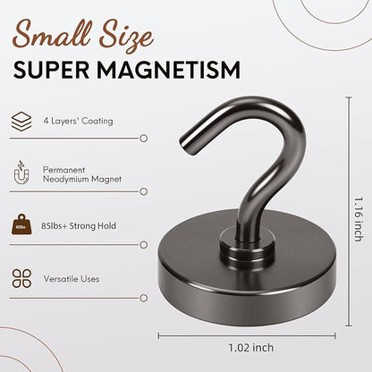 Neosmuk Magnetic Hooks, Heavy Duty 85lb+ Strong Magnet Hook - Image 6
