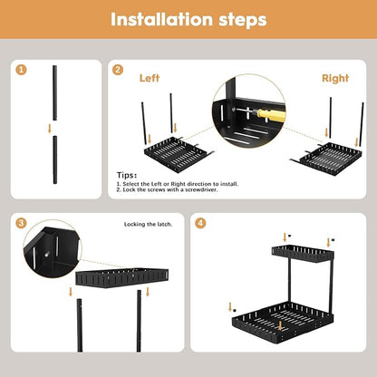 REALINN Under Sink Organizer, 2 Tier Expandable Under Cabinet Organizer - Image 7