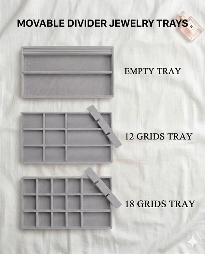 Velvet Jewelry Trays, Jewelry Organizer - Image 4
