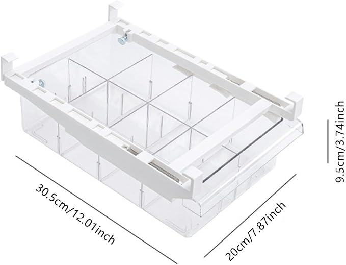 Fridge Drawer Organizer, Pull Out Shelf Storage Transparent Organizer - Image 3