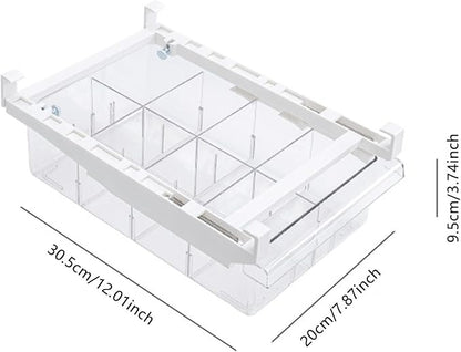 Fridge Drawer Organizer, Pull Out Shelf Storage Transparent Organizer - Image 3