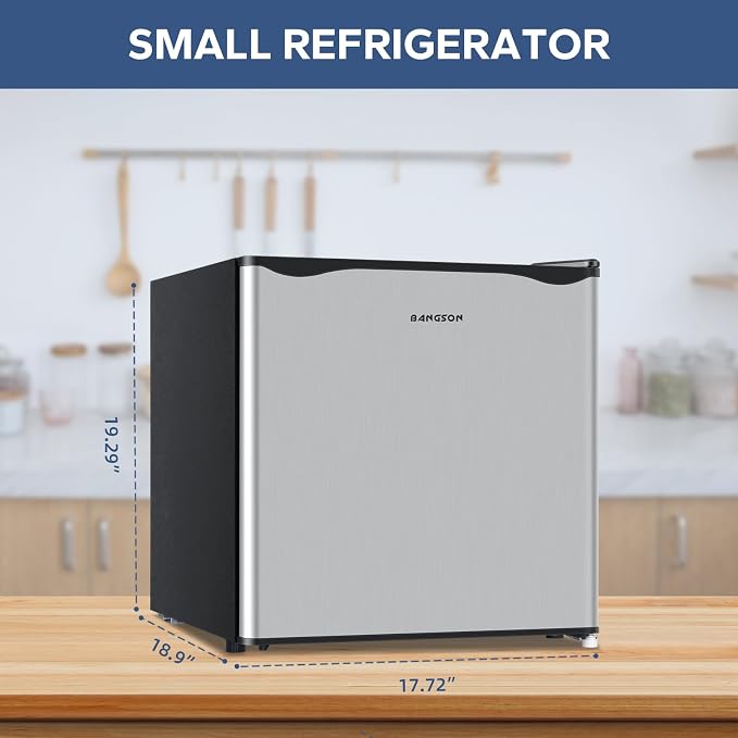 BANGSON Small Refrigerator, 1.6 Cu.Ft Mini Fridge - Image 3