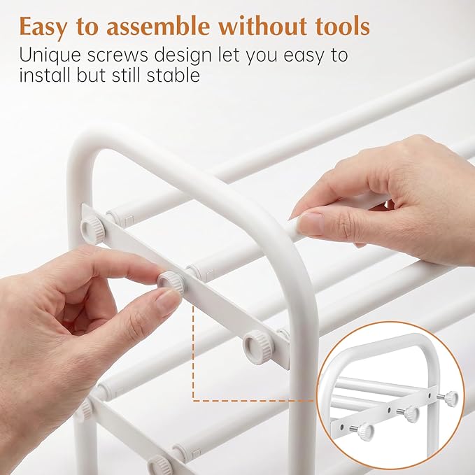 INSMART 4-Tier Expandable Shoe Rack, Stackable and Adjustable Shoes Organizer - Image 5