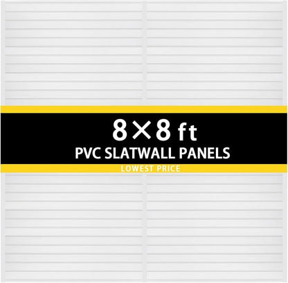 4'H x 4'W PVC Slatwall Panels Garage Wall Storage System by Unknown