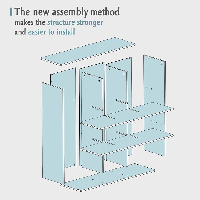 9-Cube Storage Shelf Bookcase - Image 6