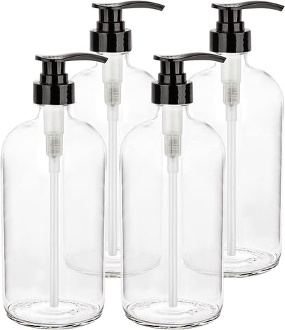 Glass Shampoo and Conditioner Dispenser by KITCHENTOOLZ