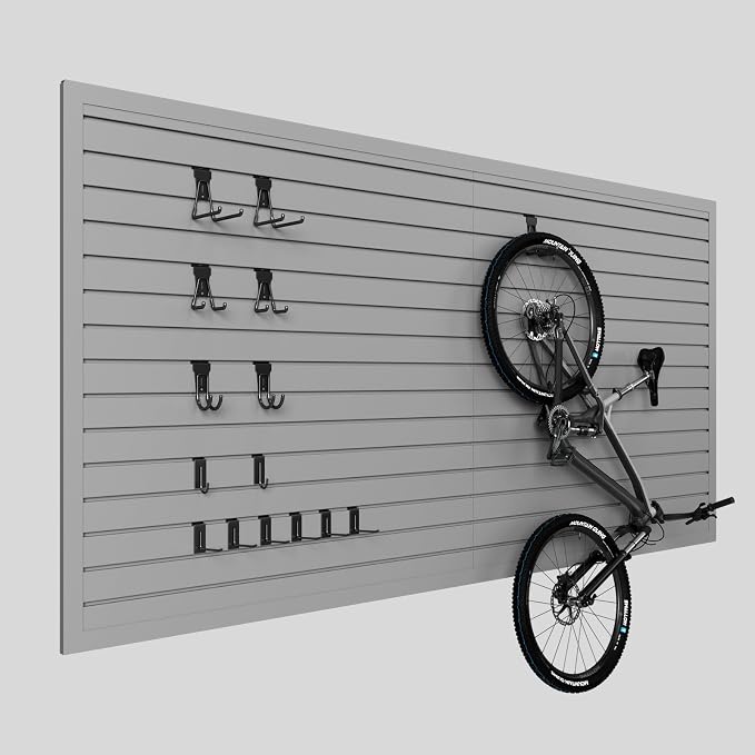 4'H x 8'W Slatwall Panel Garage Wall Organizer - Image 8