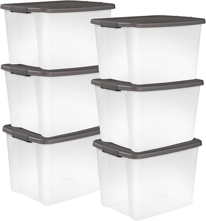 Sterilite 6-Pack ShelfTote, 50 Quart, and Office by Sterilite