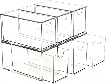 6 Pack Stackable Tea Bag Organizer Drawers – Clear Acrylic Tea Bag Holder - Image 8