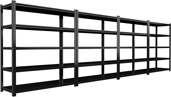 3000LBS Garage Shelving Units and Storage, Heavy Duty Shelf Rack, 5 Tier Shelves by Avanroolux