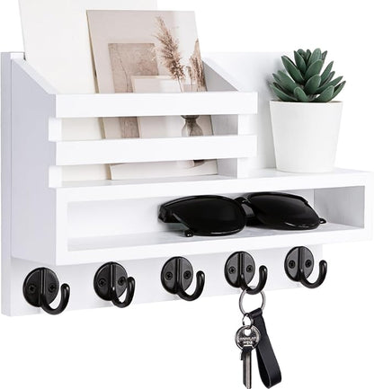 Key and Mail Holder Wall Mount, Key Hanger by Lucundm