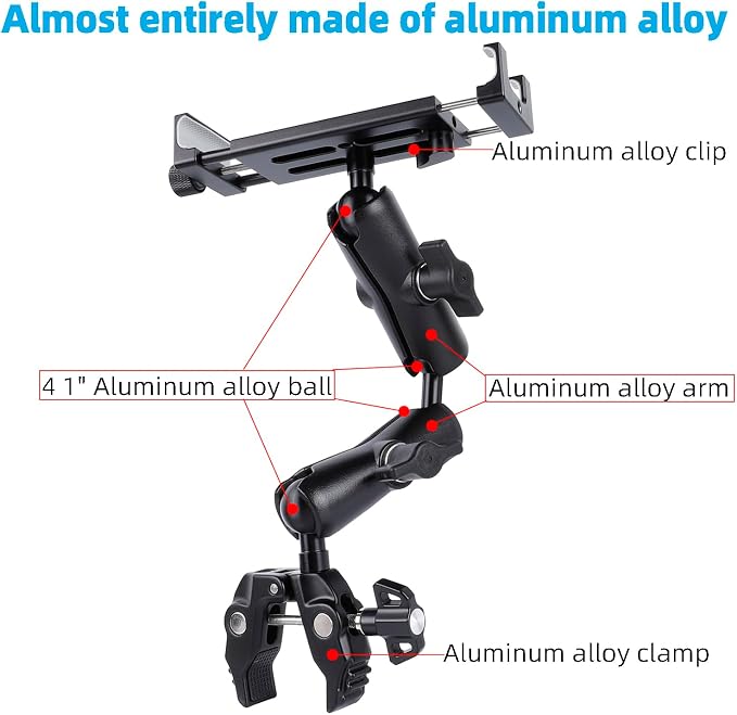 Aluminum Dual Arm Tablet Mount - Image 3