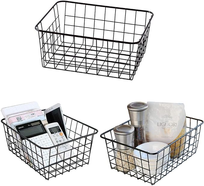 LUANT Metal Wire Food Storage Organizer Bin Basket by LUANT