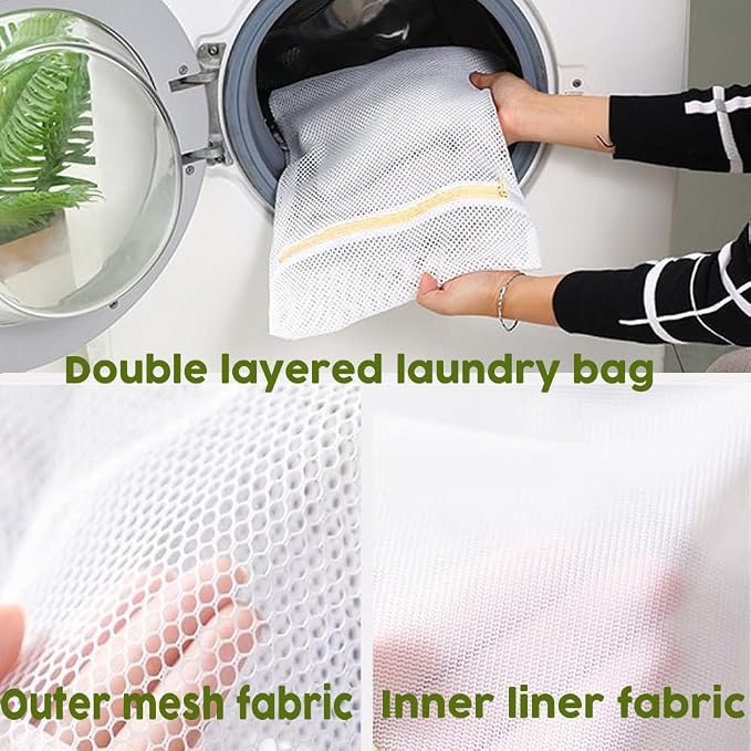 10 Pcs Laundry Bags Mesh Wash Bags, Premium Durable Double-Layer Honeycomb Mesh - Image 6