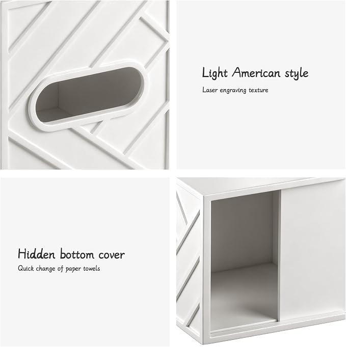 Aesthetic Tissue Box Cover, Modern Minimalist Remote Control Holder - Image 5