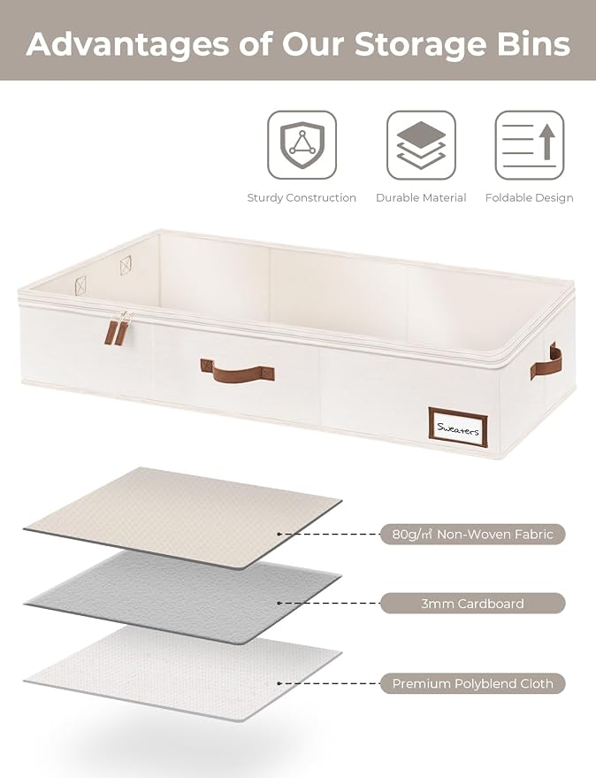 StorageWorks Under Bed Storage Containers - Image 7
