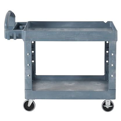 Rubbermaid Commercial Products BRUTE Heavy Duty 2-Shelf Utility/Service Cart - Image 3