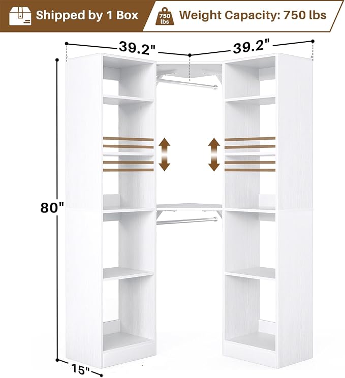 Besiost Corner Closet System - Image 7