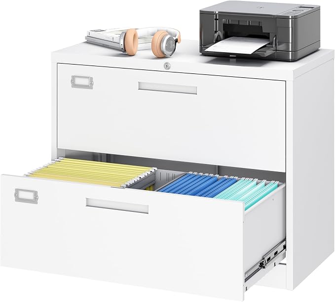 2 Drawer File Cabinet, Lateral Filing Cabinets by PEUKC