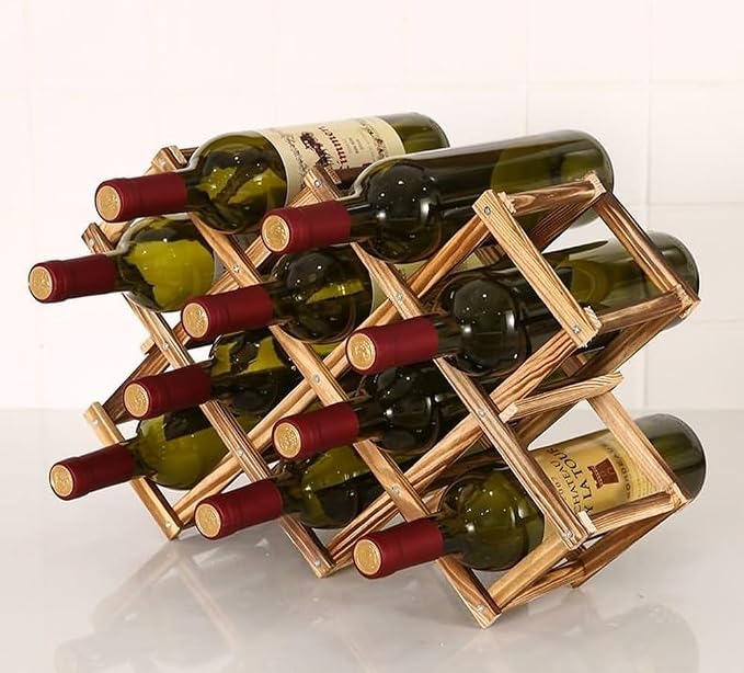Freestanding Stackable Wine Rack Organizer by LoongZDDHome