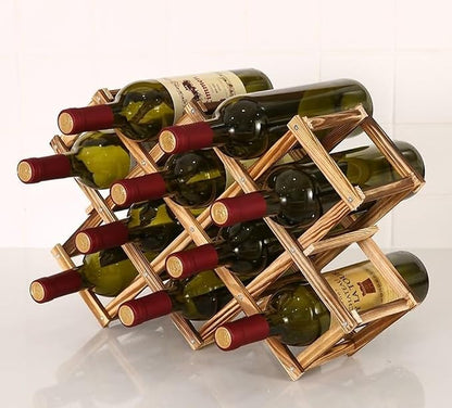 Freestanding Stackable Wine Rack Organizer by LoongZDDHome