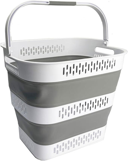 SAMMART 40L Collapsible Plastic Laundry Basket by SAMMART