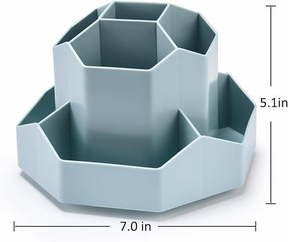 Pencil Pen Holder for Desk, 9 Slots 360 Degree Rotating Desk Organizer - Image 6
