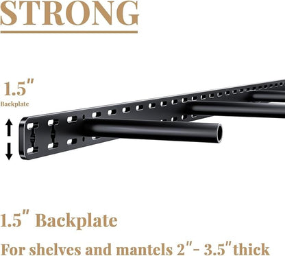 1 Pack Large Shelf Brackets Long Floating Shelf Bracket Invisible Floating - Image 3