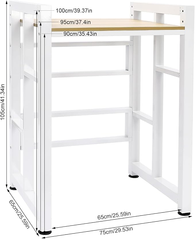 Over Washer and Dryer Shelves, Dryer Storage Shelf, Laundry Room Storage and - Image 3